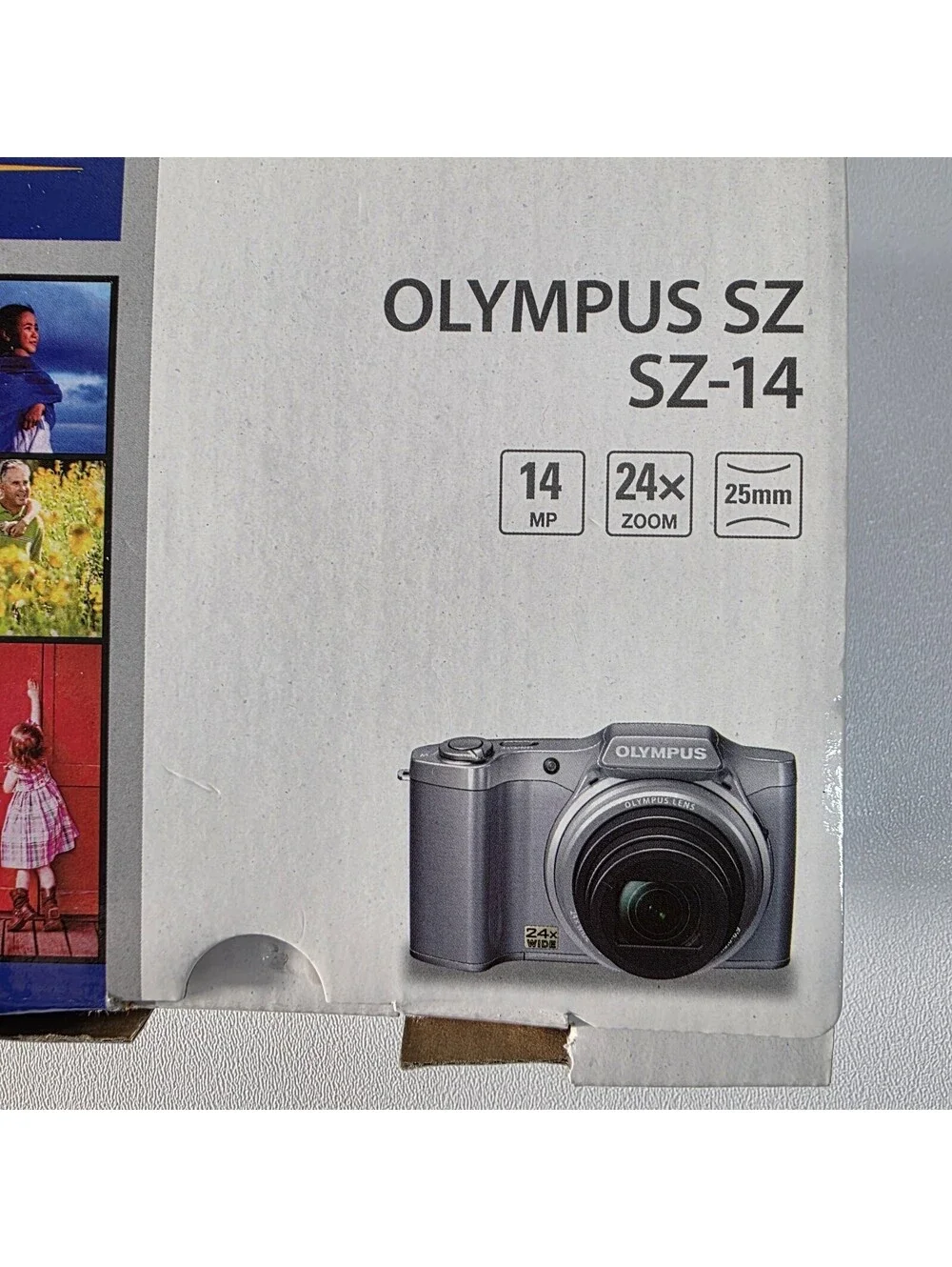 Olympus SZ-14 Compact Camera Silver 14MP 24x Zoom 3.0